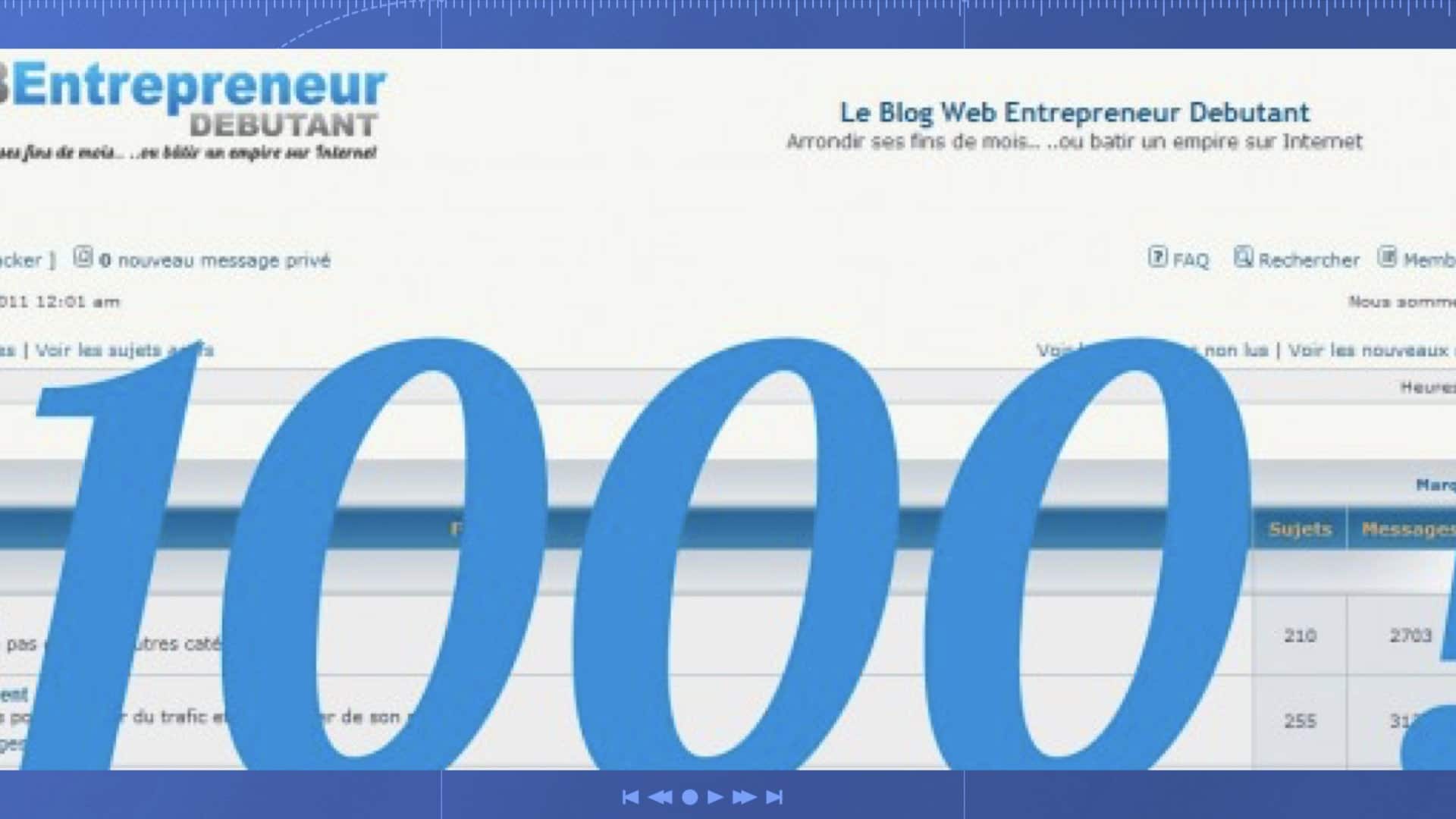 1000 euros de cadeaux pour les 1000 membres du forum web entrepreneur  débutant