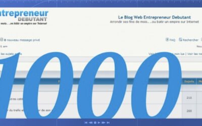 1000 euros de cadeaux pour les 1000 membres du forum web entrepreneur débutant