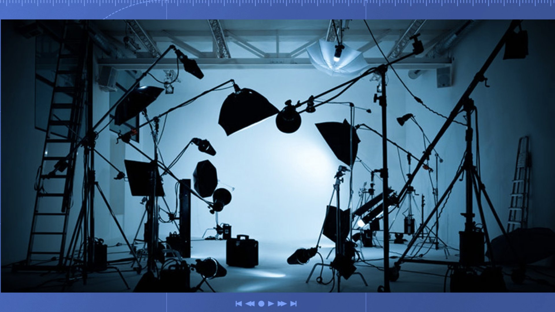 équipement De Lumière Studio Pour Photo Ou Film Vidéo Photo stock